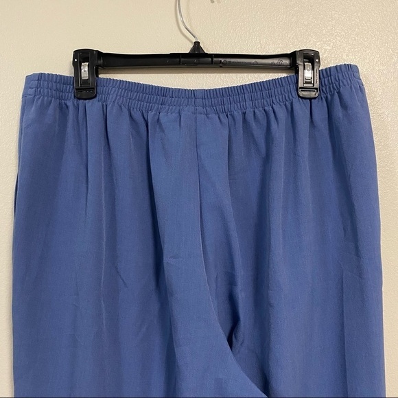 Alfred Dunner Pants Light Blue Size 16 Petite - Picture 6 of 10